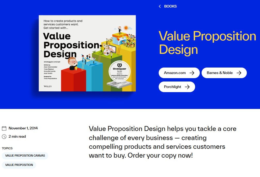 value proposition design canvas explanation